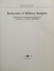 Reduction of military budgets : construction of military price indexes and purchasing-power parities for comparison of military expenditures.