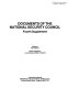 Documents, of the National Security Concil : fourth supplement /