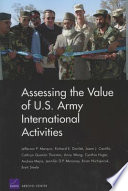 Assessing the value of U.S. Army international activities /