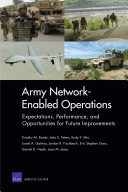 Army network-enabled operations : expectations, performance, and opportunities for future improvements /