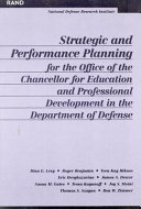 Strategic and performance planning for the Office of the Chancellor for Education and Professional Development in the Department of Defense /