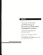 Ensuring the quality and productivity of education and professional development activities : a review of approaches and lessons for DoD /