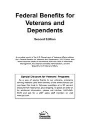 Federal benefits for veterans and dependents.