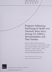 Programs addressing psychological health and traumatic brain injury among U.S. military servicemembers and their families /