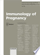 Immunology of pregnancy /