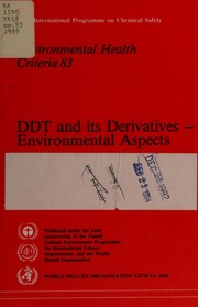 DDT and its derivatives--environmental aspects.