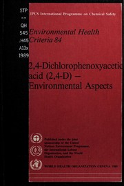 2,4-Dichlorophenoxyacetic acid (2,4-D) : environmental aspects.