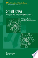 Small RNAs : analysis and regulatory functions /