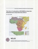 The role of libraries in HIV/AIDS information dissemination in Sub-Saharan Africa.