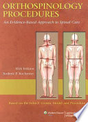 Orthospinology procedures : an evidence-based approach to spinal care /