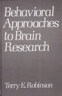Behavioral approaches to brain research /
