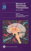 Manual of neurologic therapeutics /