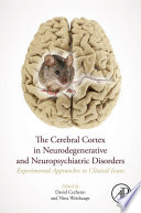 The cerebral cortex in neurodegenerative and neuropsychiatric disorders : experimental approaches to clinical issues /