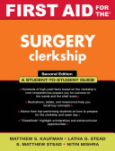 First aid for the surgery clerkship /