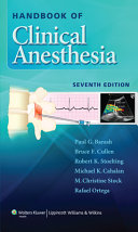 Handbook of clinical anesthesia /