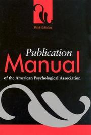 Publication manual of the American Psychological Association.