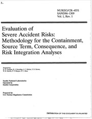 Evaluation of severe accident risks.