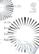 Studies of the environmental costs of electricity.