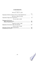 Department of the Interior and related agencies appropriations for fiscal year 2001 : hearings before a subcommittee of the Committee on Appropriations, United States Senate, One Hundred Sixth Congress, second session, on H.R. 4578, an act making appropriations for the Department of the Interior and related agencies for the fiscal year ending September 30, 2001, and for other purposes : Department of Agriculture ... nondepartmental witnesses.