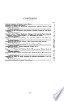 Coalbed methane development in Montana : hearing before a subcommittee of the Committee on Appropriations, United States Senate, One Hundred Seventh Congress, first session, special hearing, March 10, 2001, Billings, Montana.