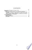 Department of Agriculture fiscal year 2002 budget priorities : hearing before the Committee on the Budget, House of Representatives, One Hundred Seventh Congress, first session, hearing held in Washington, DC, March 14, 2001.