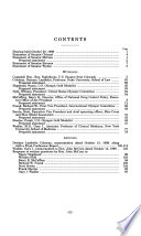 Effects of performance enhancing drugs on the health of athletes and athletic competition : hearing before the Committee on Commerce, Science, and Transportation, United States Senate, One Hundred Sixth Congress, first session, October 20, 1999.