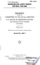 Housing-related agency budgets for fiscal year 2004 : hearing before the Committee on Financial Services, U.S. House of Representatives, One Hundred Eighth Congress, first session, March 5, 2003.