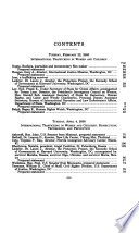 International trafficking in women and children : hearings before the Subcommittee on Near Eastern and South Asian Affairs of the Committee on Foreign Relations, United States Senate, One Hundred Sixth Congress, second session, February 22 and April 4, 2000.