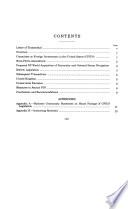 An evaluation of CFIUS reform after DP World : balancing open investment policy and national security : a report to members of the Committee on Foreign Relations, United States Senate, One Hundred Tenth Congress, first session, June 20, 2007.