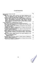 The ongoing tragedy of international slavery and human trafficking : an overview : hearing before the Subcommittee on Human Rights and Wellness of the Committee on Government Reform, House of Representatives, One Hundred Eighth Congress, first session, October 29, 2003.