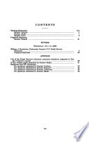 The annual report of the Postmaster General : hearing before the International Security, Proliferation, and Federal Services Subcommittee of the Committee on Governmental Affairs, United States Senate, One Hundred Sixth Congress, second session, July 13, 2000.