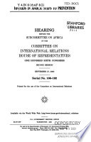 HIV/AIDS in Africa : steps to prevention : hearing before the Subcommittee on Africa of the Committee on International Relations, House of Representatives, One Hundred Sixth Congress, second session, September 27, 2000.