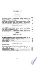 State Department domestic security lapses and status of overseas security enhancements : hearings before the Committee on International Relations, House of Representatives, One Hundred Sixth Congress, second session, May 11 and May 17, 2000.