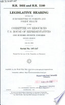 H.R. 5032 and H.R. 5180 : legislative hearing before the Subcommittee on Forests and Forest Health of the Committee on Resources, U.S. House of Representatives, One Hundred Seventh Congress, second session, July 25, 2002.