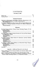 What are the administration priorities for climate change technology? : hearing before the Subcommittee on Energy, Committee on Science, House of Representatives, One Hundred Eighth Congress, first session, November 6, 2003.