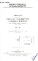 Kyrgyzstan's revolution : causes and consequences : hearing before the Commission on Security and Cooperation in Europe, One Hundred Ninth Congress, first session, April 7, 2005.