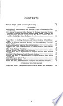 Efforts to inform the public about social security : hearing before the Subcommittee on Social Security of the Committee on Ways and Means, House of Representatives, One Hundred Sixth Congress, second session, April 11, 2000.