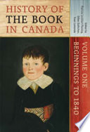 History of the book in Canada /