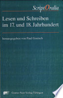 Lesen und Schreiben im 17. und 18. Jahrhundert : Studien zu ihrer Bewertung in Deutschland, England, Frankreich /
