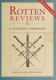 Rotten reviews II : a literary companion /