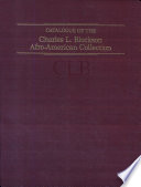 Catalogue of the Charles L. Blockson Afro-American collection, a unit of the Temple University Libraries /