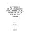 Catálogo de la colección de la literatura chilena en la Biblioteca Colón /