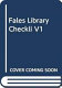 Fales Library checklist /