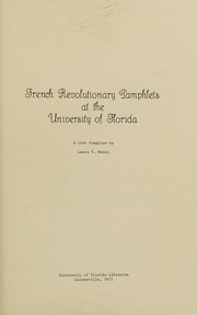 French revolutionary pamphlets at the University of Florida /