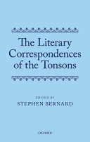 The literary correspondences of the Tonsons /