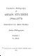 Cumulative bibliography of Asian studies, 1966-1970 : author bibliography /