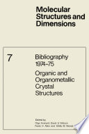 Molecular structures and dimensions. Organic and organometallic crystal structures /