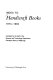 Index to handicraft books, 1974-1984 /