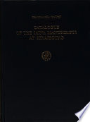 Catalogue of the Jaina manuscripts at Strasbourg /