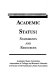 Academic status : statements and resources /